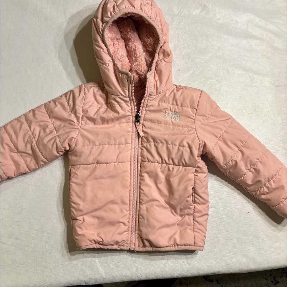 North Face Reversible Coat Ballet Pink